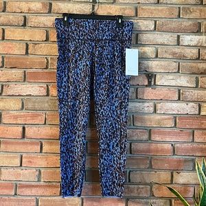 lululemon Fast and Free High-Rise Tight 25" Length Leopard Camo Blue Nile Multi